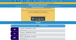 Desktop Screenshot of menetrend.derke.hu